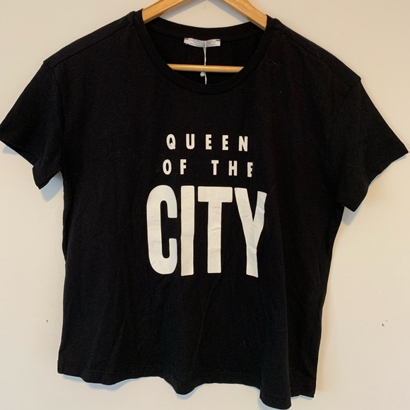 NWT ZARA black printed tee. - Picture 4 of 4